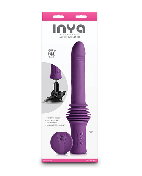 INYA Super Stroker - Púrpura: Empuje, vibraciones y calentamiento para el máximo placer Product Image.