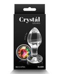 Crystal Desires Rainbow Gem Glass Butt Plug