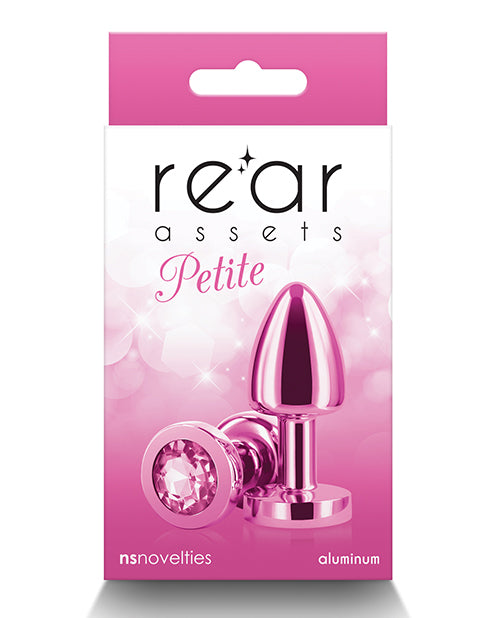 Rear Assets Petite Plug anal morado: una entrada lujosa a la exploración sensual Product Image.