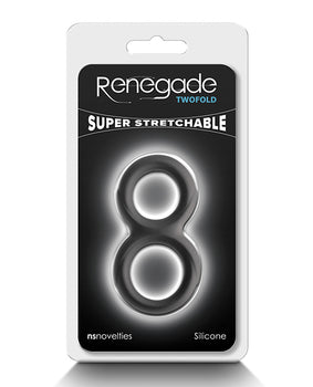 Renegade Twofold Black Pleasure Rings - Featured Product Image