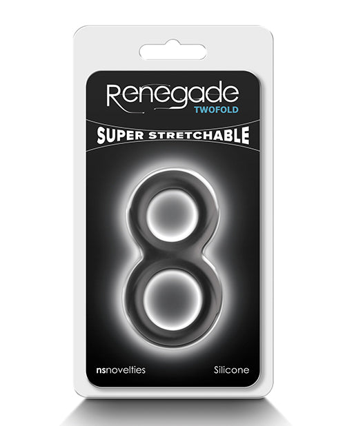 Renegade Twofold Black Pleasure Rings Product Image.