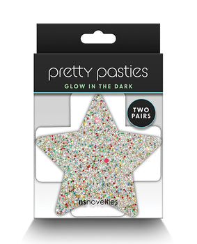 NS Novelties Glow in the Dark Pretty Pasties - 2 Pair - Featured Product Image