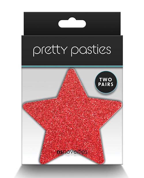 Glitter Stars Black/Gold Pasties - 2 Pairs - featured product image.