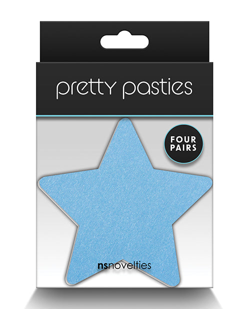 NS Novelties Pretty Pasties Star I 什錦乳頭罩 - 4 對 - featured product image.