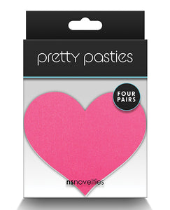 NS Novelties Pretty Pasties Heart II Assorted Nipple Covers - 4 Pair