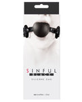 Sinful Soft Silicone Ball Gag - Pink Sensory Excitement