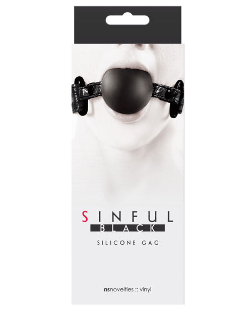 Mordaza de bola de silicona suave Sinful - Emoción sensorial rosa Product Image.