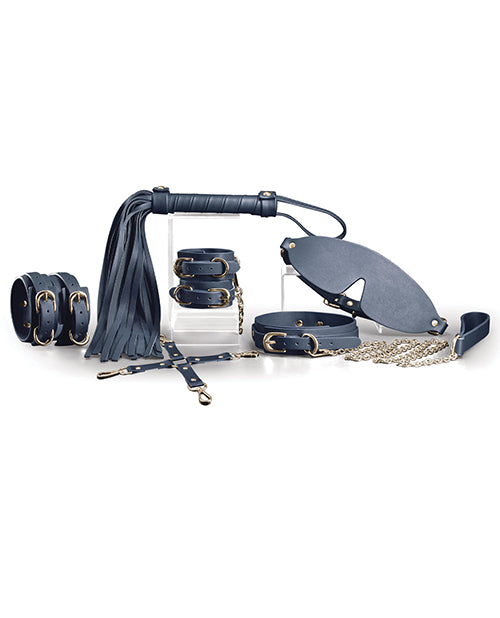 "Blue Passion: 6 Piece BDSM Kit" Product Image.