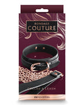 NS Novelties Black Bondage Couture Collar & Leash Set