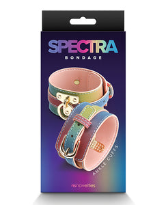 Spectra Rainbow Bondage Ankle Cuff: A Symphony of Colour and Elegance