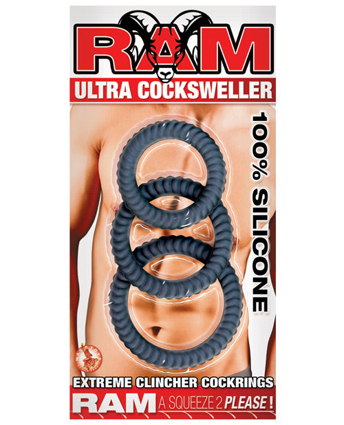 Ram Ultra Cocksweller: Premium Silicone Clincher Cockrings - featured product image.