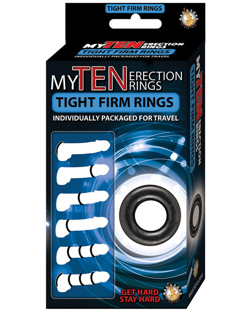 Nasstoys My Ten Erection Rings - Set of 10 Product Image.