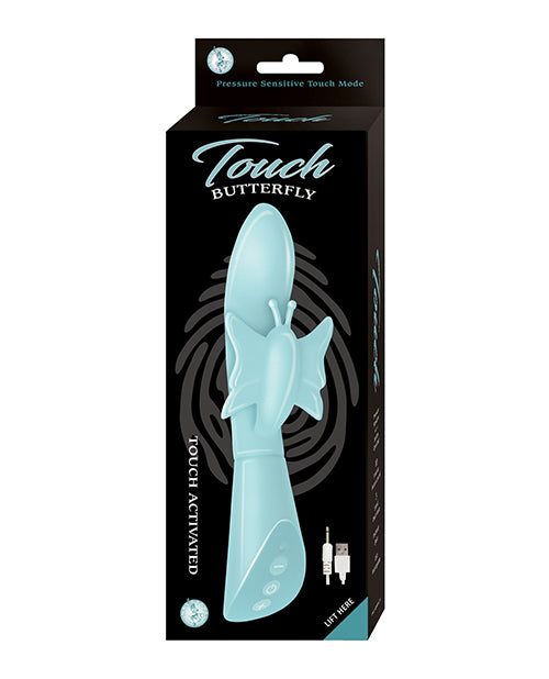 Touch Butterfly - Aqua 10-Function Rechargeable Vibrator - featured product image.