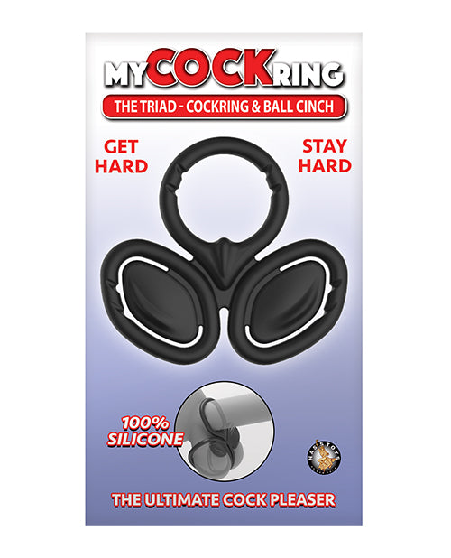 Shop for the Triad Black Cockring: Enhance Pleasure & Performance at My Ruby Lips