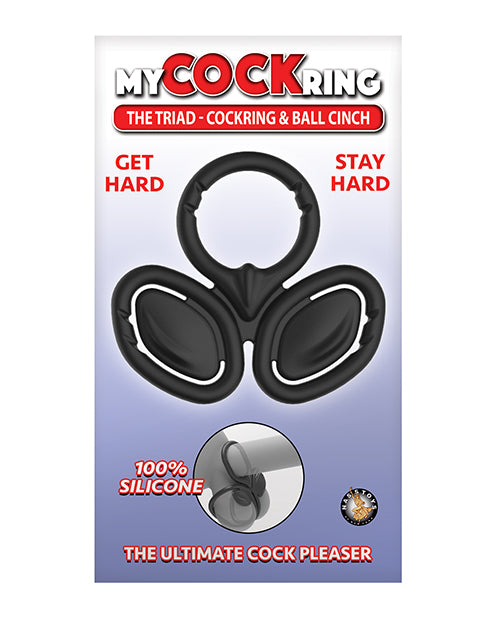 Triad Black Cockring: mejora el placer y el rendimiento - featured product image.