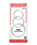 Set de Cockrings de Silicona Enhancer - Placer Personalizable