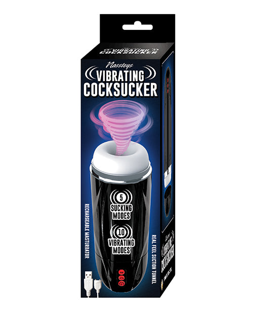 Intense Black Vibrating Pleasure: The Ultimate Cocksucker - featured product image.