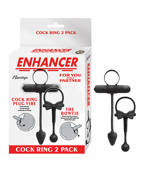 Luxe Vibro-Ring Duo: Enhancer Cockring 2 Pack - featured product image.