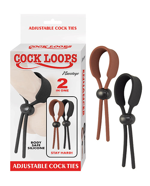 Revolucionarias corbatas ajustables de placer y seguridad de Cock Loops - featured product image.