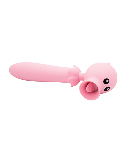 Natalie's Toy Box Pink Dual Stimulation Vibrator 🌟 - featured product image.