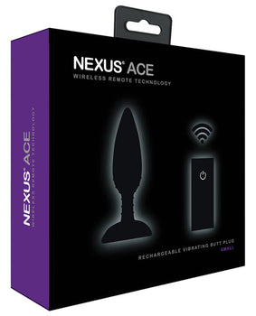 Nexus Ace Small Remote Plug Anal - Negro: Máximo placer vibratorio - Featured Product Image