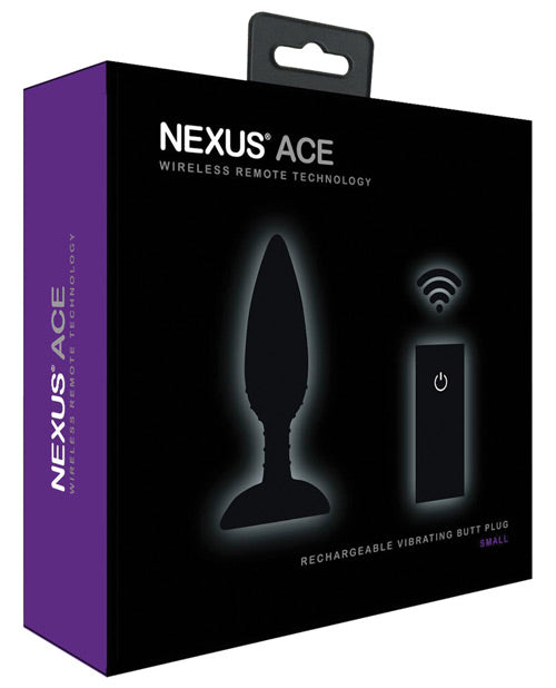 Nexus Ace Small Remote Plug Anal - Negro: Máximo placer vibratorio - featured product image.
