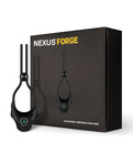 Nexus Forge Anillo Vibrador Ajustable para el Pene - Negro - Placer Personalizable