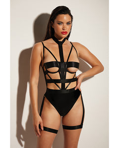 Fetish Lethal Peek-A-Boo Vinyl Teddy with Choker