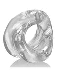 Oxballs Meat Padded Cock Ring - Clear: The Ultimate Bulge Booster