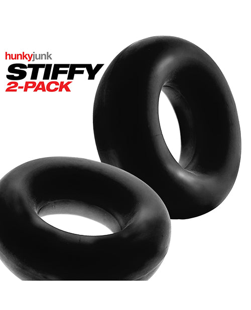 Paquete de 2 anillos para el pene Hunky Junk Stiffy: eleva tu pasión Product Image.