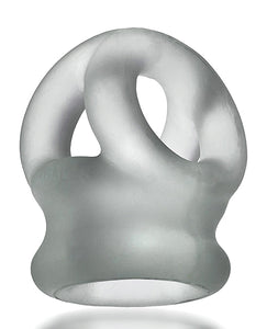 Oxballs Tri Squeeze Cocksling & Ballstretcher in Clear Ice
