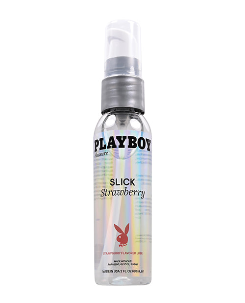 Lubricante Playboy Pleasure Slick - Delicia de fresa 2 oz Product Image.