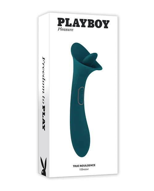 Playboy Pleasure True Indulgence Vibrator in Deep Teal - featured product image.