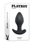 Playboy Navy Velvet-Smooth Vibrating Butt Plug