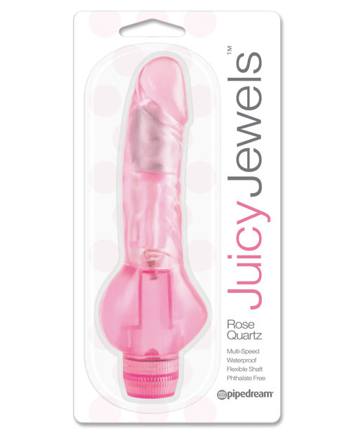 Sensual Rose Quartz Vibrator by Juicy Jewels - featured product image.