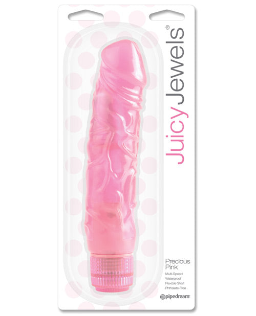 Juicy Jewels Precious Pink Jelly Vibrador - Máxima experiencia de placer Product Image.