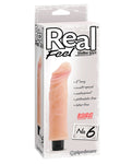 Real Feel No. 6 8" Waterproof Vibe - Multi-Speed Flesh