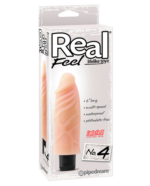Real Feel® No. 4 Consolador realista impermeable de 6.5" - featured product image.