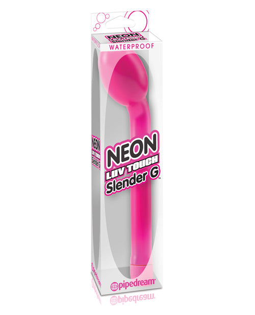 Neon Luv Touch Slender G Vibrator: Embrace Your Sensual Bliss Product Image.