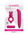 Kit de iniciación con vibración para parejas Classix en color rosa