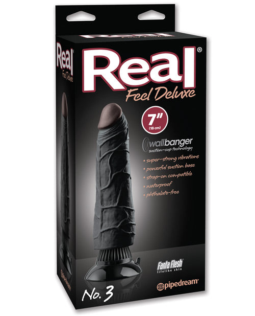 Real Feel Deluxe No. 3 7" Waterproof Vibrating Dildo - featured product image.