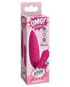 OMG Bullet #Fun 20 Mode Fuchsia Vibrating Pleasure Bullet