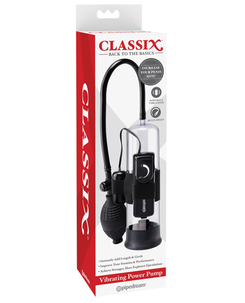 Classix Vibrating Power Pump: Experience Ultimate Pleasure & Performance Product Image.