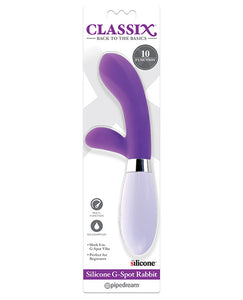 Purple Classix Silicone G-Spot Rabbit Vibrator