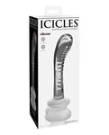 Icicles No. 88 Masajeador de Punto G de Vidrio con Ventosa - Eleva tu Placer