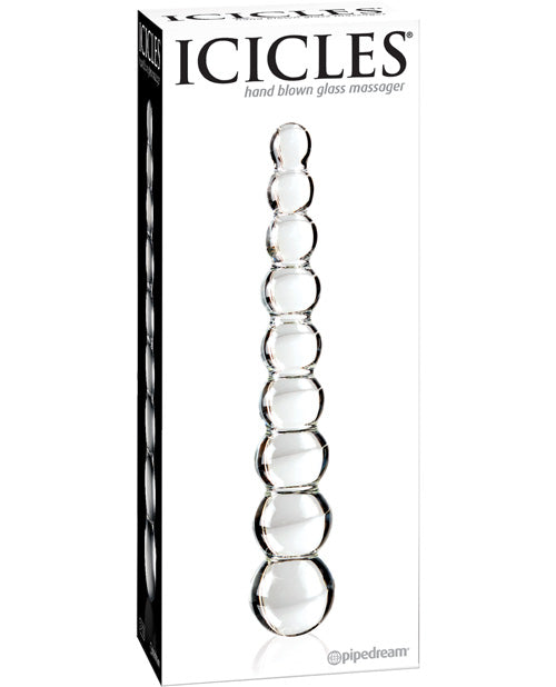 Icicles No. 2 Clear Rippled Glass Massager - featured product image.