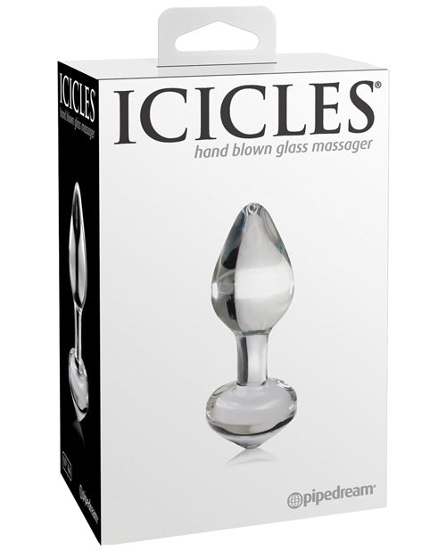 Icicles No. 44 Plug Anal de Vidrio: Sensación de Juego con Temperatura Product Image.