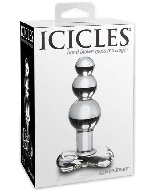 Icicles No. 47 Clear Glass Butt Plug - featured product image.