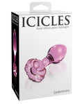 Icicles No. 48 Plug Anal de Vidrio Rosa: La elegancia te espera