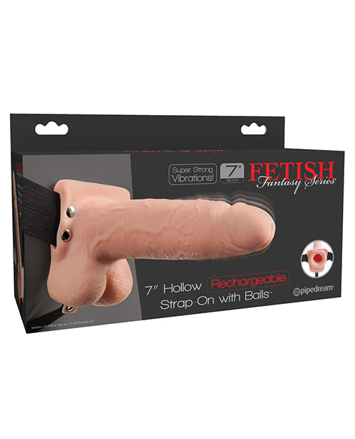 Shop for the Fetish Fantasy SeriesÂ® 7" Hollow Rechargeable Strap-On: Boost Pleasure & Confidence ðŸŒŸ at My Ruby Lips